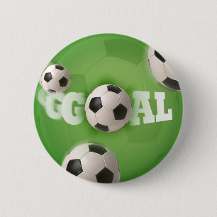 Soccer Ball Football Goal - Button