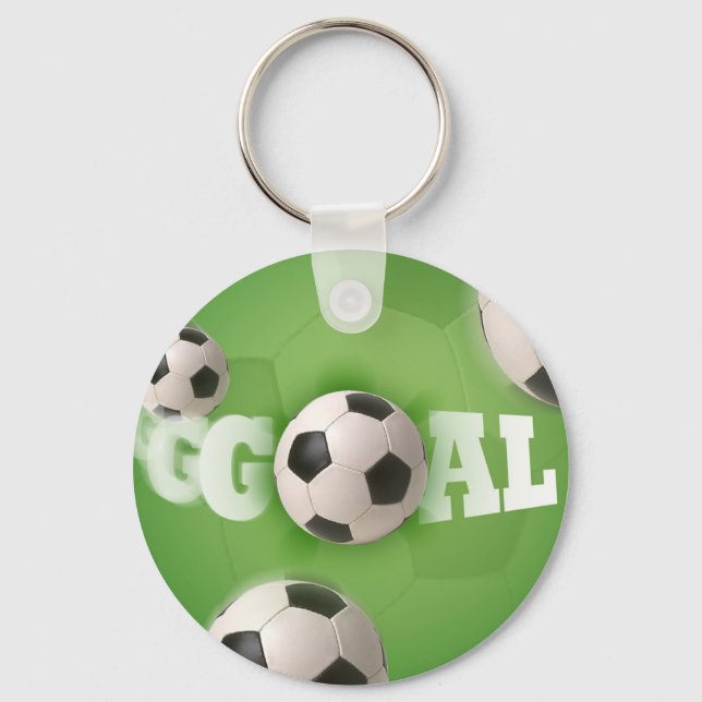 Soccer Ball Football Goal - Keychain (Front)
