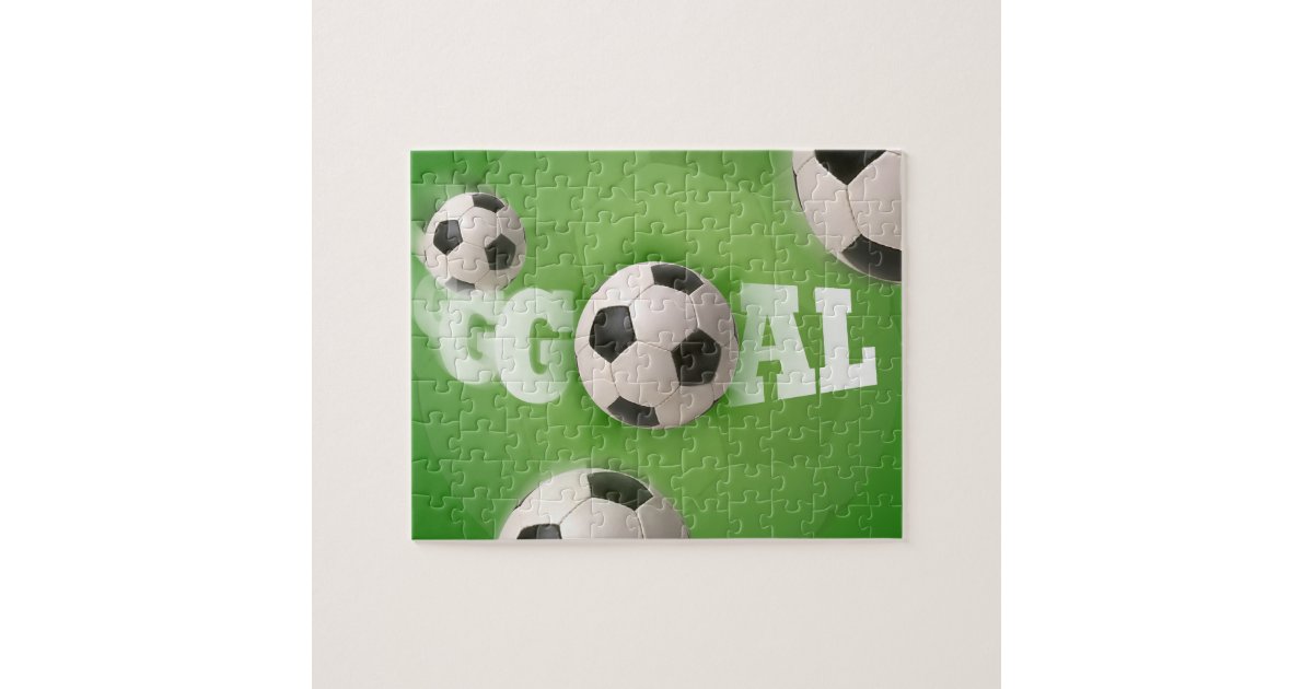 Soccer Ball Football Goal Puzzle Zazzle