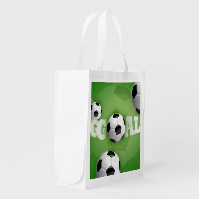 Soccer Ball Football Goal - Reusable Bag (Front Side)