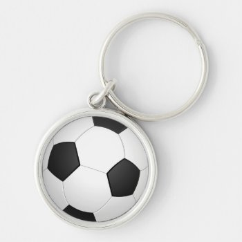Soccer Ball Football Illustration Keychain by stopnbuy at Zazzle