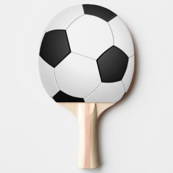 Soccer Ball Football Illustration Ping Pong Paddle by stopnbuy at Zazzle