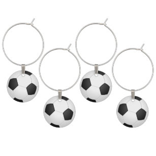 Football Wine Charms 