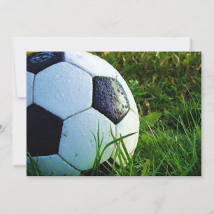 Soccer Ball - Football Invitation