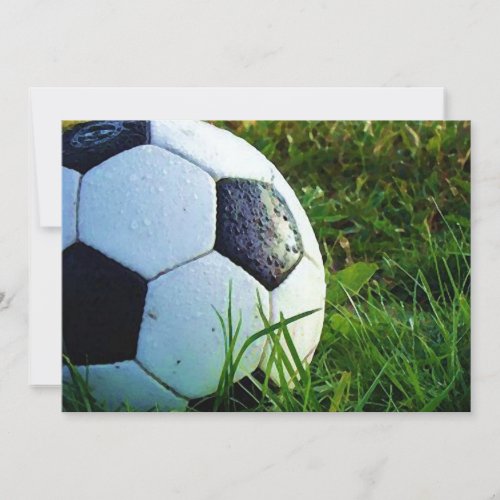 Soccer Ball _ Football Invitation