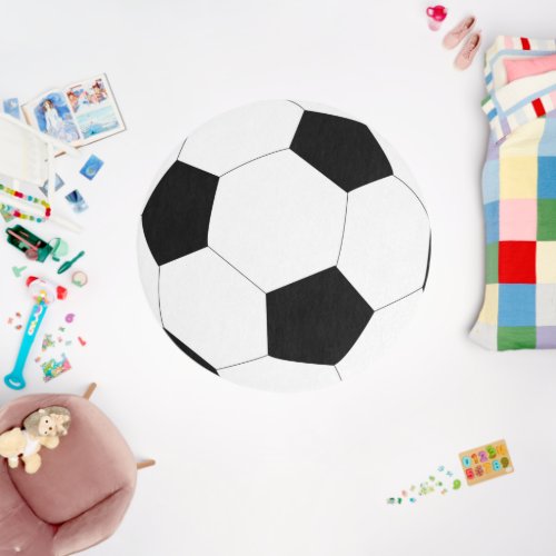 Soccer Ball Football Kids Bedroom Nursery Outdoor Rug