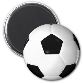 Soccer Ball ( Football ) Magnet by Ricaso_Designs at Zazzle