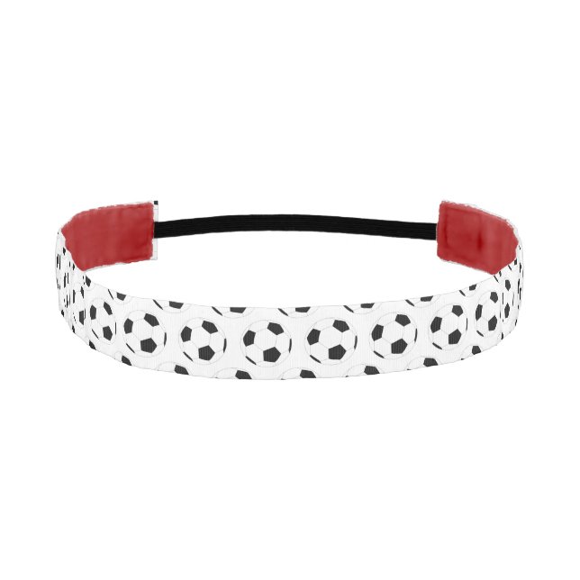 Soccer Ball Football Pattern Athletic Headband (Front)