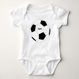 Soccer Ball Football Personalized Baby Bodysuit