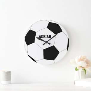 Soccer Ball Football Personalized Large Clock