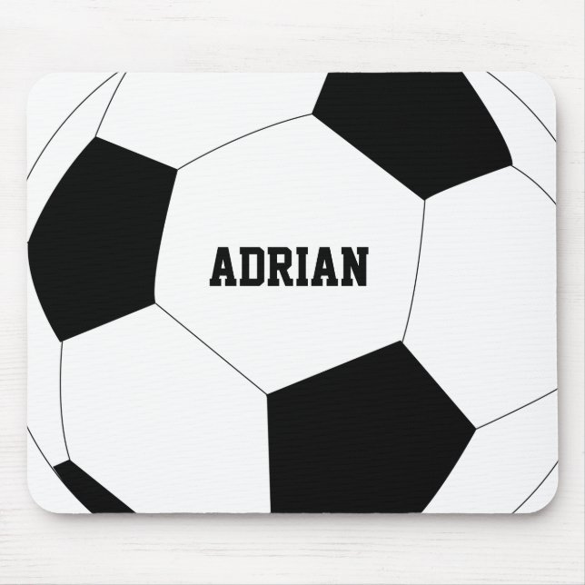Soccer Ball Football Personalized  Mouse Pad (Front)