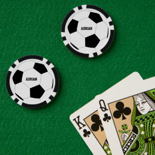 Soccer Ball Football Personalized   Poker Chips