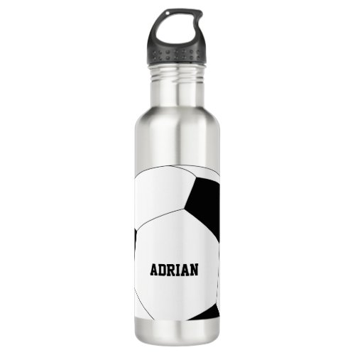 Soccer Ball Football Personalized  Stainless Steel Water Bottle