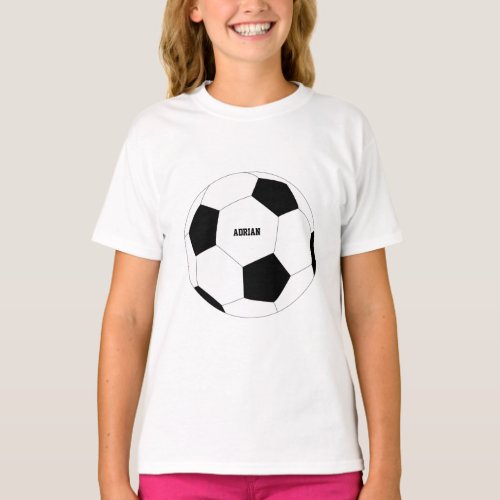 Soccer Ball Football Personalized  T_Shirt