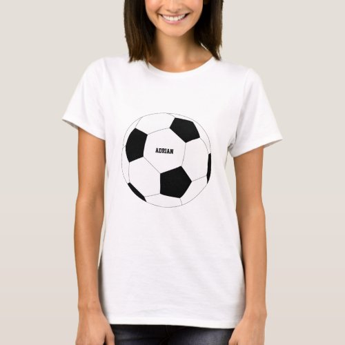 Soccer Ball Football Personalized T_Shirt