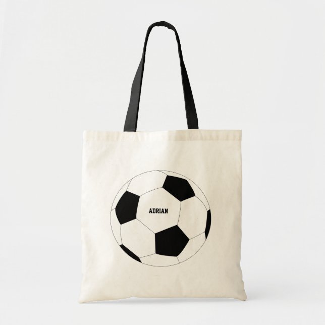 Soccer Ball Football Personalized Tote Bag (Front)
