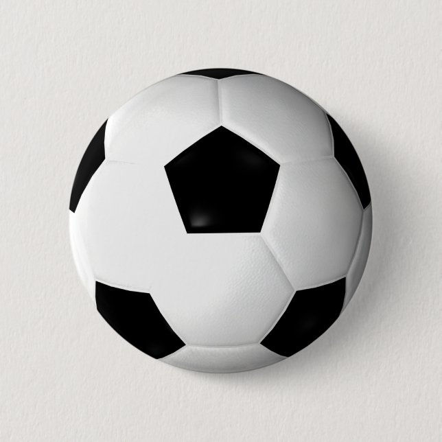 Soccer Ball ( football ) Pinback Button (Front)