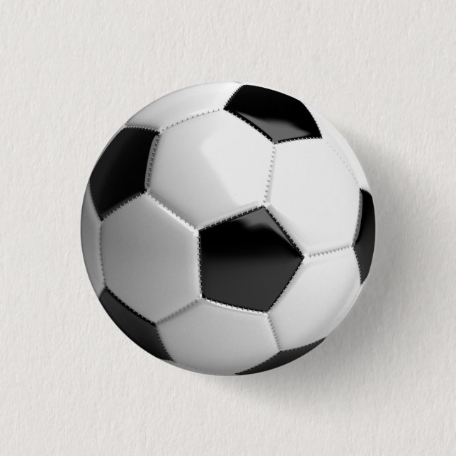 Soccer Ball Football Pinback Button (Front)