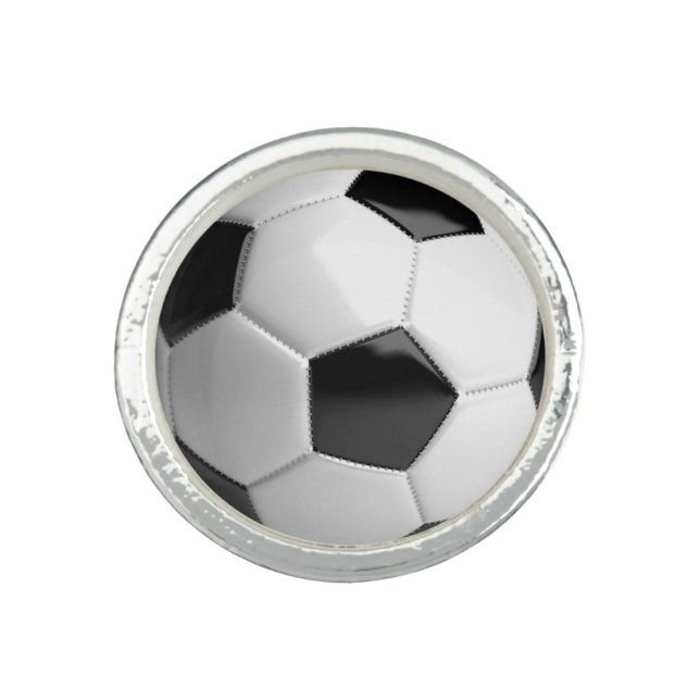 Soccer Ball Football Ring (Front)