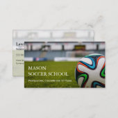 Soccer Ball - Football School Coach Business Card (Front/Back)
