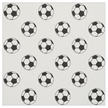 Soccer Ball Football Sports Theme Fabric by DesignedwithTLC at Zazzle