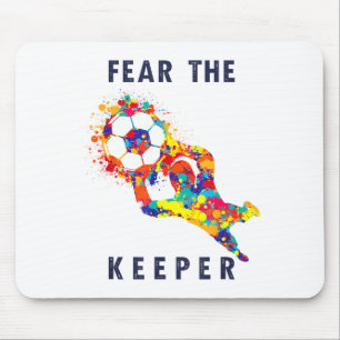 Soccer Ball Funny Goalie Keeper Quote  Mouse Pad