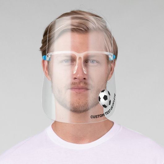 Soccer Ball, Futball Personalized Sports Face Shield (Insitu)