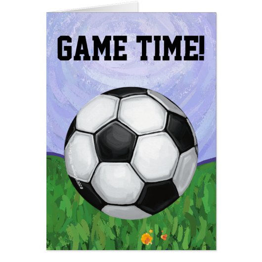 Soccer Ball, Game Time Cards (Front)