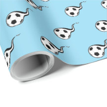 Soccer Ball Gift Wrapping Paper Wrap Sports Boy