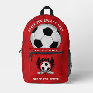 Soccer Ball Gifts for Kids Back to School Boys Printed Backpack