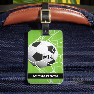 Soccer Ball GOAL Luggage Tag
