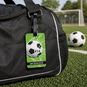 Soccer Ball GOAL Luggage Tag