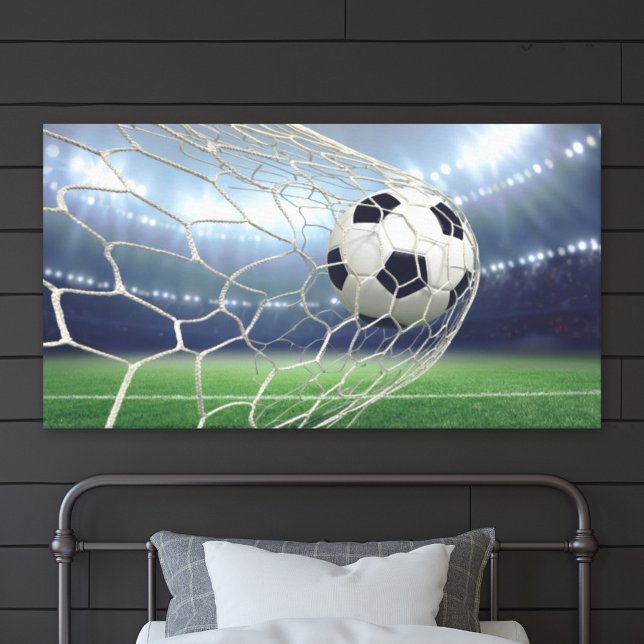 Soccer Ball Goal Net Stadium Action Canvas Print (Creator Uploaded)