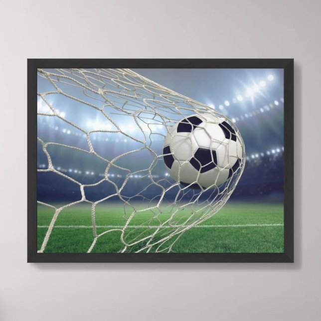 Soccer Ball Goal Net Stadium Lights Poster (Creator Uploaded)