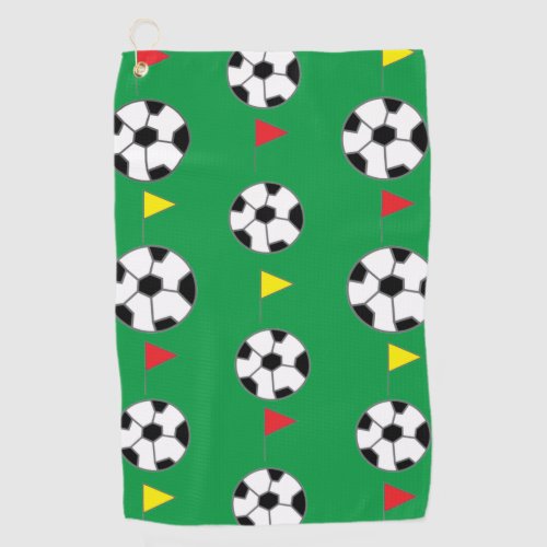 Soccer Ball Golf Towel