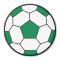 Soccer Ball Green Magnet
