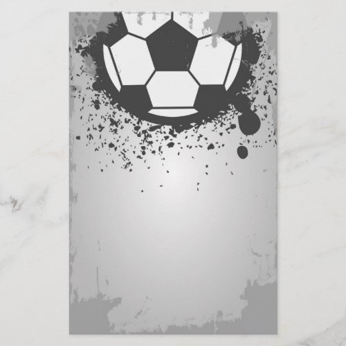 Soccer ball grunge background Stationery