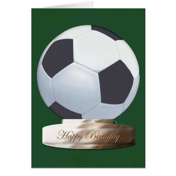 Soccer Ball Happy Birthday Card Zazzle
