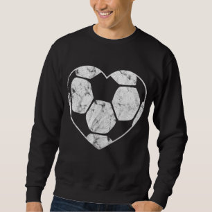 Soccer Ball Heart Mom Fan Parent Sweatshirt