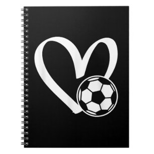 Soccer Ball Heart Notebook