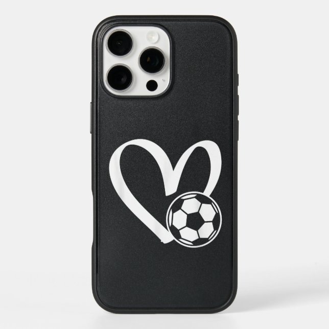 Soccer Ball Heart Otterbox iPhone Case (Back)