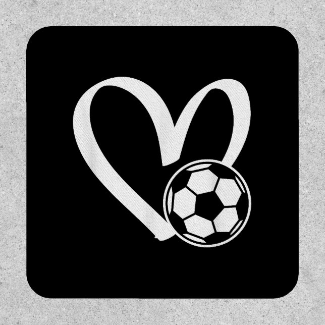 Soccer Ball Heart Patch (Front)