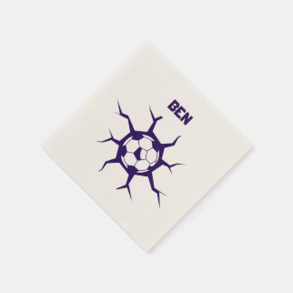 Soccer Ball in a wall Napkins