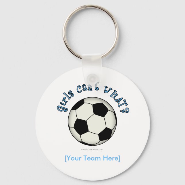 Soccer Ball in Black Keychain (Front)