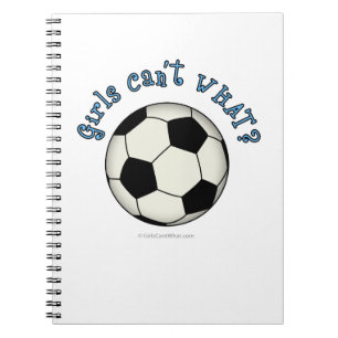 Soccer Ball in Black Notebook