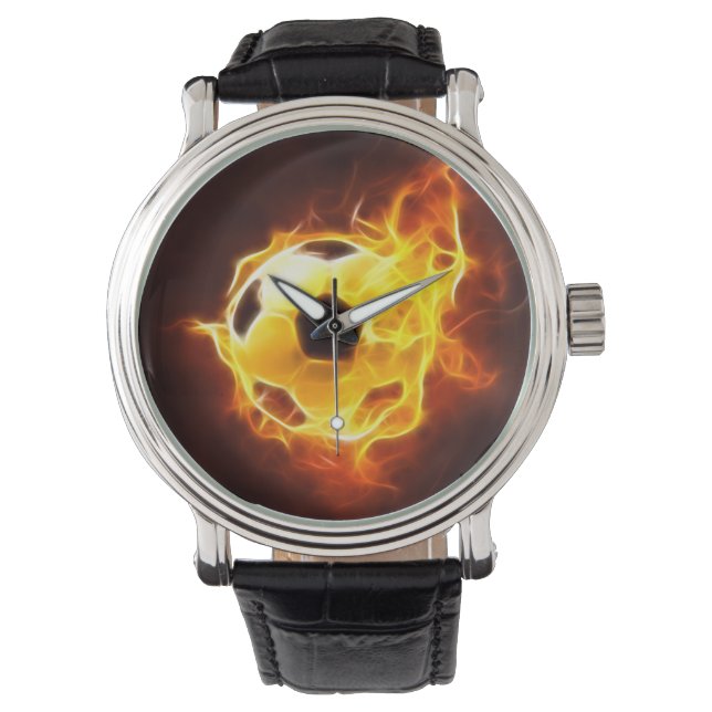 Soccer Ball in Flames Watch (Multiple Models) (Front)