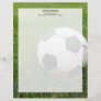 Soccer Ball in Grass Letterhead
