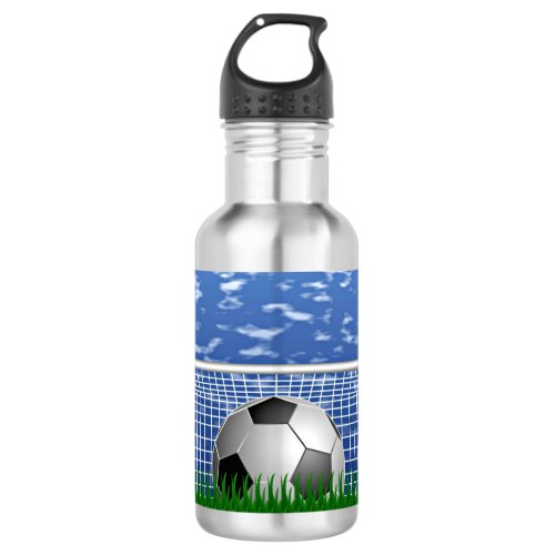 Soccer ball in the net popular design stainless steel water bottle