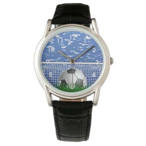 Soccer ball in the net popular design watch