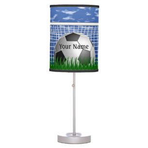 Soccer ball in the net Template, customize, Table Lamp